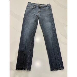 Nickel & Iron Jeans Mens 30x30 Blue Dark Wash Denim Stretch Straight Leg 90s Y2K